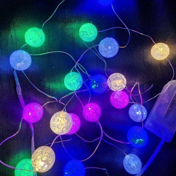 LED CRACKLE BALL STRING